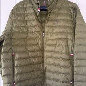Tommy Hilfiger Khaki Men's Puffer Jacket